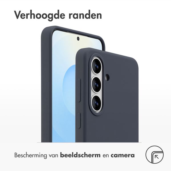 Accezz Liquid Silicone Backcover met MagSafe Samsung Galaxy S26 Plus - Donkerblauw