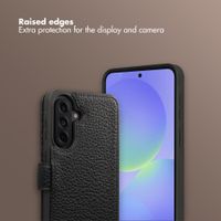 Selencia Riva Bookcase with MagSafe and phone strap Samsung Galaxy A37 (5G) - Black