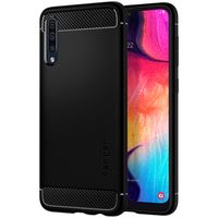 Spigen Rugged Armor Backcover Samsung Galaxy A50 / A30s - Zwart