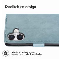 imoshion Luxe Bookcase Apple iPhone 16 - Lichtblauw