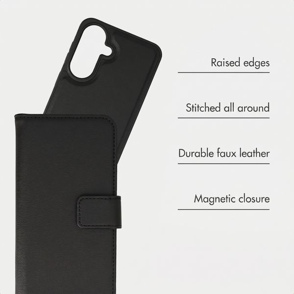 imoshion Detachable 2-in-1 Luxury Bookcase Samsung Galaxy A37 (5G) - Black