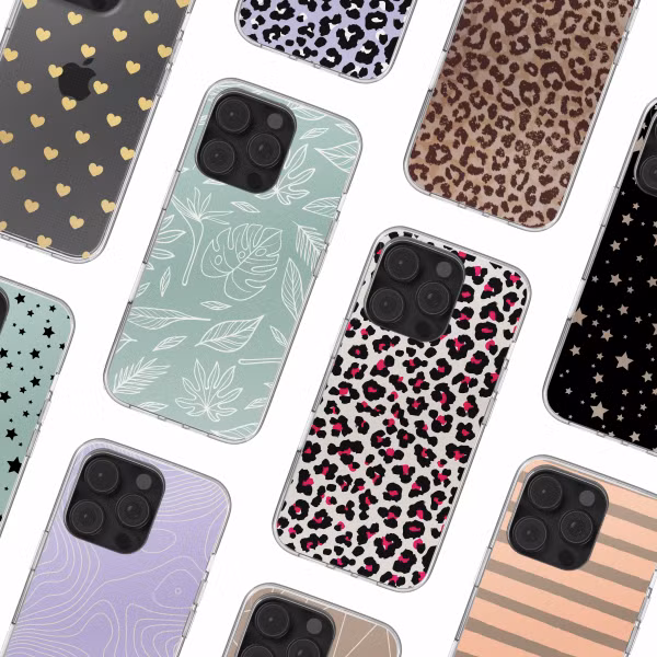 imoshion Design hoesje Apple iPhone 16 Pro - Leaves Line-Art