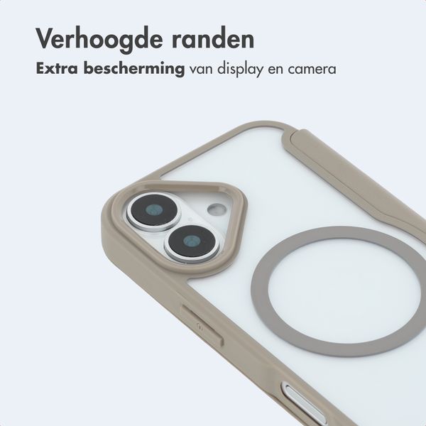 imoshion Transparante Bookcase met MagSafe Apple iPhone 17 - Beige