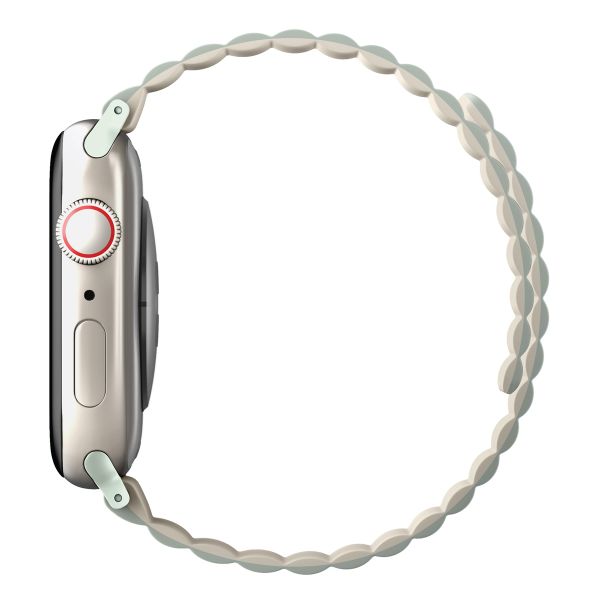 Uniq Revix dubbelzijdig bandje Apple Watch Series 1 t/m 10 / SE / Ultra (2) (44/45/46/49 mm) - Sage/Beige