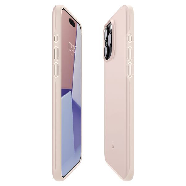 Spigen Thin Fit Backcover iPhone 15 Pro Max - Pink Sand