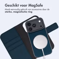 imoshion Uitneembare 2-in-1 Luxe Bookcase Apple iPhone 18 Pro / 17 Pro - Blauw