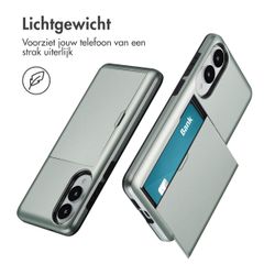 imoshion Backcover met pasjeshouder Samsung Galaxy S25 Edge - Groen