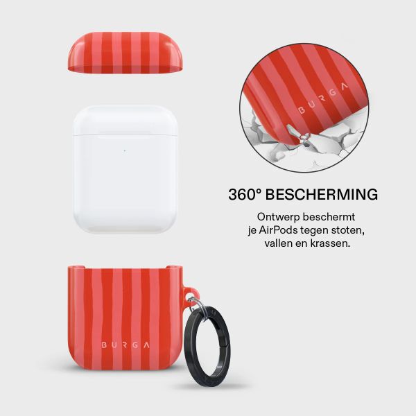 Burga Hardcase  Apple AirPods 1 / 2 - Pomegranate