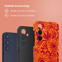 Selencia Vivid Tough Backcover Samsung Galaxy A35 - Tropical Vibes Apricot