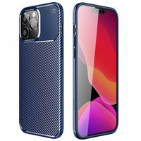 imoshion Carbon Softcase Backcover iPhone 14 Pro Max - Blauw