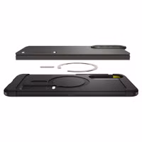 Spigen Tough Armor Backcover MagSafe Samsung Galaxy S25 Edge - Gunmetal