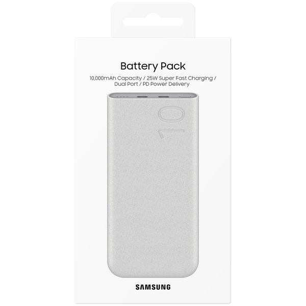 Samsung Batterij Pack 10.000 mAh - 25 Watt snelladen - 2x USB-C - Beige