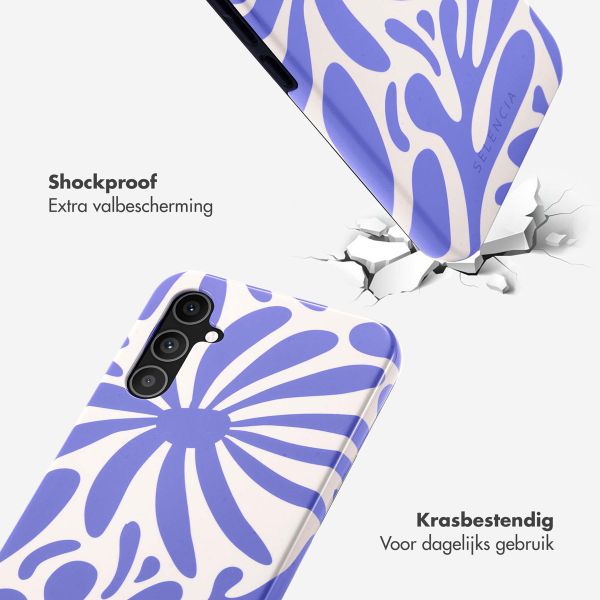 Selencia Vivid Tough Backcover Samsung Galaxy A34 (5G) - Modern Bloom Sapphire Blue