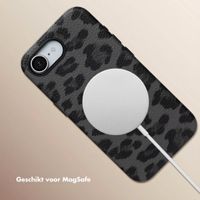 Selencia Sabi Backcover Panterprint met MagSafe Apple iPhone 17e / 16e - Midnight Black