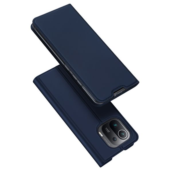 Dux Ducis Slim Softcase Bookcase Xiaomi Mi 11 Pro - Donkerblauw