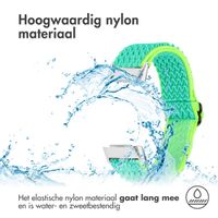 imoshion Elastisch nylon bandje Fitbit Charge 5 / Charge 6 - Groen / Geel