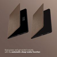 Selencia Riva Bookcase Samsung Galaxy Tab S11 - Mocha Brown