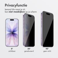Accezz Gehard Glas Privacy Screenprotector + Applicator Apple iPhone 17
