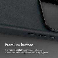 Accezz Leather Case with MagSafe Apple iPhone 18 Pro Max / 17 Pro Max - Onyx Black