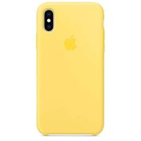 Apple Silicone Backcover iPhone Xs / X - Canary Yellow