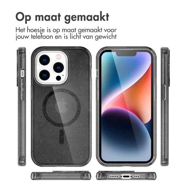 imoshion Sparkle Backcover met MagSafe Apple iPhone 14 Pro Max - Glitter Zwart