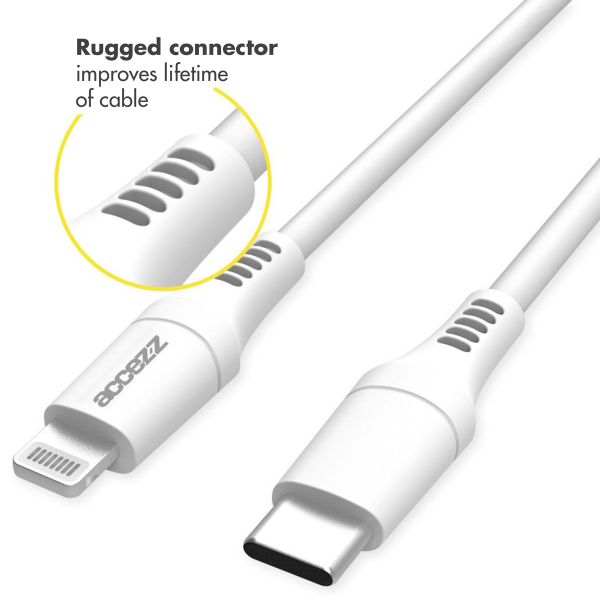 Accezz Lightning naar USB-C kabel - MFi certificering - 1 meter - Wit