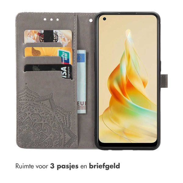 imoshion Mandala Bookcase Oppo Reno 8 T (4G) - Grijs