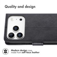 imoshion Luxury Wallet Case Apple iPhone 18 Pro / 17 Pro - Black