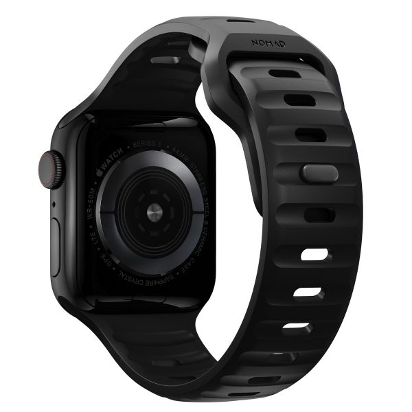 Nomad Sport band FKM Apple Watch Series 1 t/m 11 / SE / Ultra (44/45/46/49 mm) - Zwart