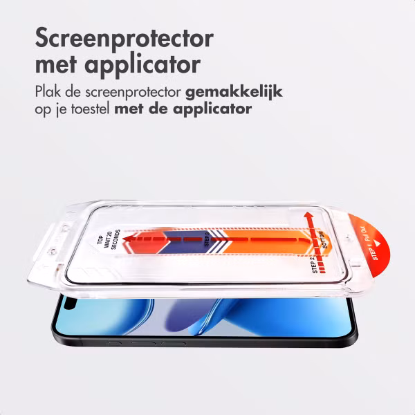 Accezz Gehard Glas Screenprotector + Applicator Apple iPhone Air