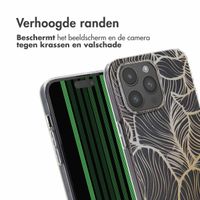 imoshion Design hoesje Apple iPhone 15 Pro Max - Golden Leaves Transparant
