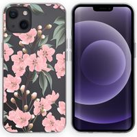 imoshion Design hoesje iPhone 13 - Bloem - Roze / Groen