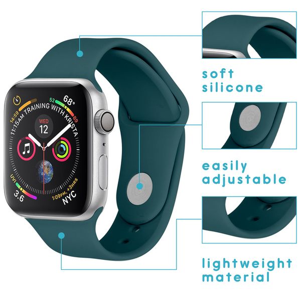 imoshion Siliconen bandje Apple Watch Series 1-9 / SE - 38/40/41 mm / Series 10 - 42 mm