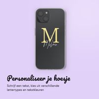 Hoesje met eigen foto en/of tekst Apple iPhone 15 - Letter