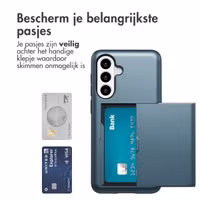 imoshion Backcover met pasjeshouder Samsung Galaxy A36 / A56 - Donkerblauw
