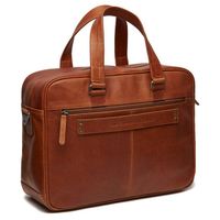 The Chesterfield Brand Singapore Laptoptas 15-15,6 inch - Echt leer - Cognac