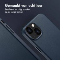 Accezz MagSafe Leather Backcover Apple iPhone 13 - Nightfall Blue