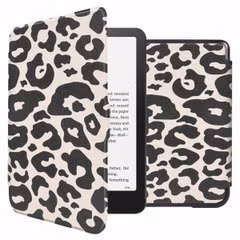 imoshion Design Slim Hard Case Bookcase Amazon Kindle Paperwhite (2024) / Paperwhite Signature Edition (2024) / Colorsoft Signature Edition (2024) - Leopard
