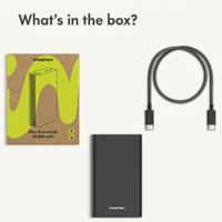 imoshion Ultra Series Aluminium Powerbank 20,000 mAh - Quick Charge and Power Delivery - Black