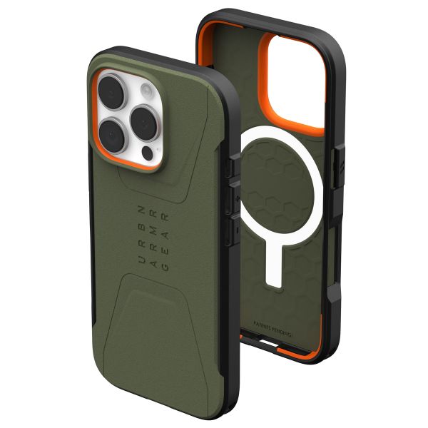 UAG Civilian Backcover MagSafe Apple iPhone 16 Pro - Olive Drab