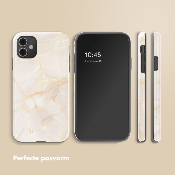 Selencia Vivid Backcover Apple iPhone 11 - Golden Beige Marble