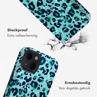 Selencia Vivid Tough Backcover met MagSafe iPhone 13 - Wild Spots Light Blue