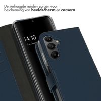 Selencia Echt Leren Bookcase Samsung Galaxy A15 (5G/4G) - Donkerblauw
