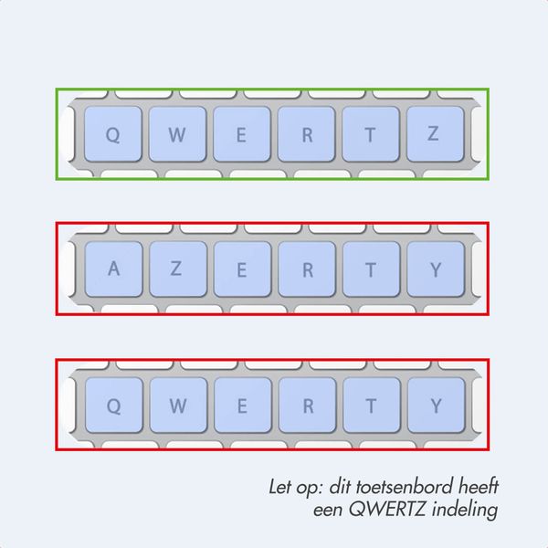 Accezz 360 Slim Keyboard Bookcase QWERTY Apple iPad 9 (2021) 10.2 inch / iPad 8 (2020) 10.2 inch / iPad 7 (2019) 10.2 inch - QWERTY / NL - Donkerblauw