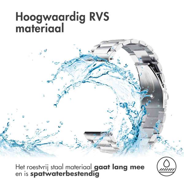 imoshion Stalen bandje  - Universeel 24 mm aansluiting - Zilver