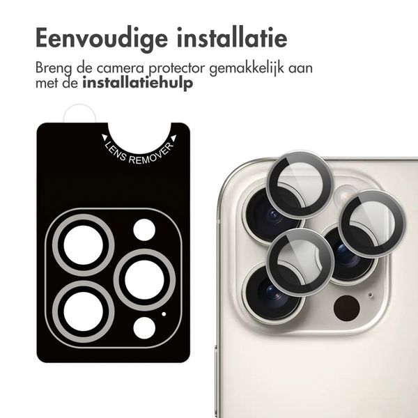 imoshion 2 Pack Camera lens protector Apple iPhone 16 Pro / 16 Pro Max - Natural / Titanium