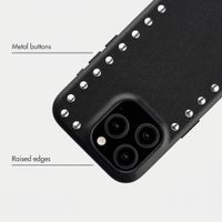 Selencia Studs Back Cover with MagSafe Apple iPhone 15 Pro - Velvet Black