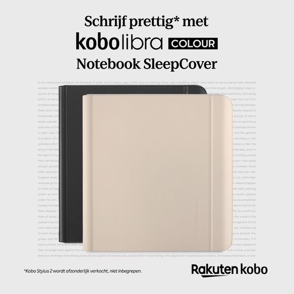 Kobo NoteBook SleepCover Kobo Libra Colour - Black