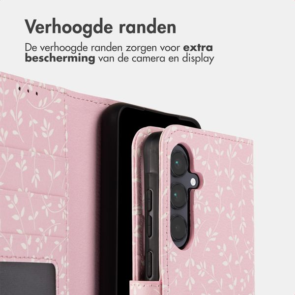 imoshion Design Bookcase Samsung Galaxy A55 - Pink Bazaar Flowers