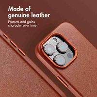 Accezz Leather Back Cover with MagSafe Apple iPhone 16 Pro - Sienna Brown